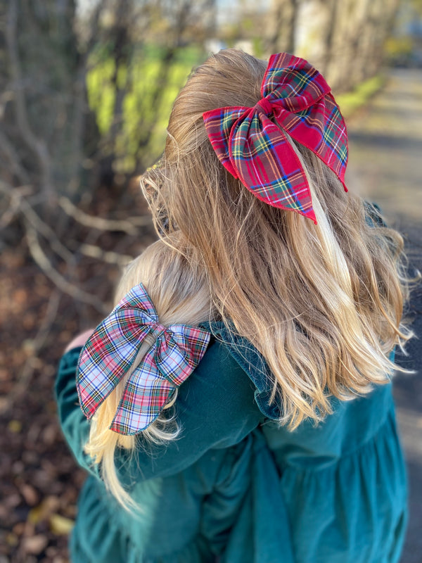 Prairie Bow Tartan / White & Emerald