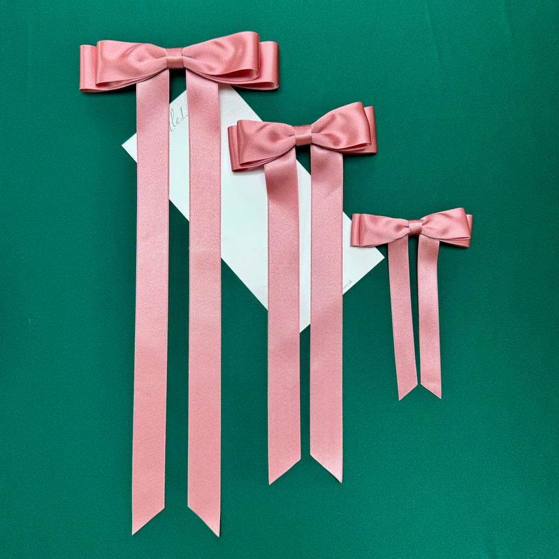 FLEUR Petite Satin Bow / ROSE PINK