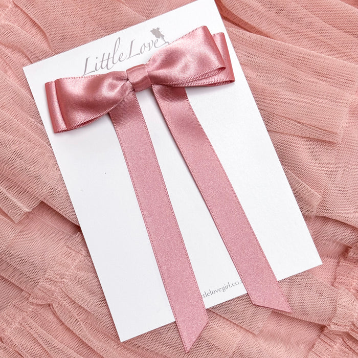 FLEUR Petite Satin Bow / ROSE PINK