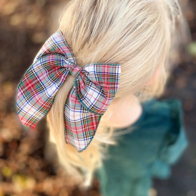 Prairie Bow Tartan / White & Emerald