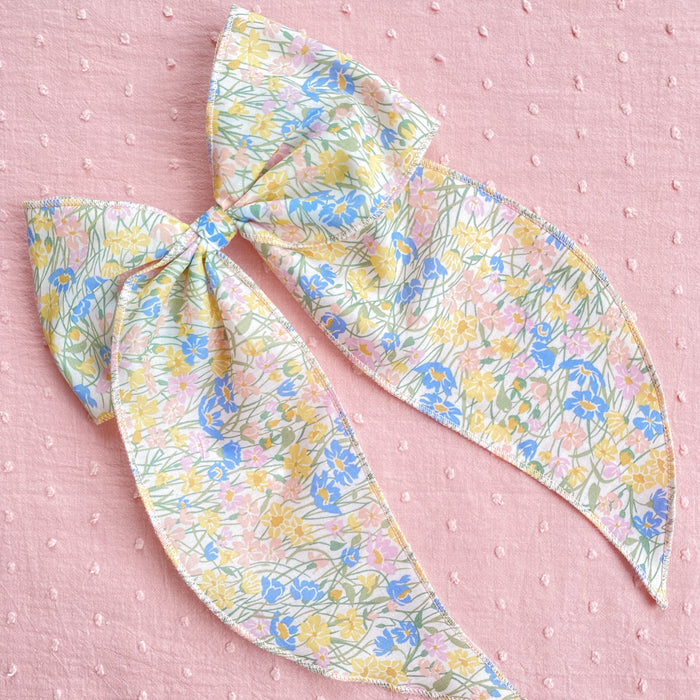 Shop Little Love Liberty hair bow in Meadowland Print, Prairie style bow, Liberty London Meadowland floral bow hair clip, Liberty floral print cotton bow hair clips for little girls, floral print cotton bow hair clip, liberty hair bows, liberty print hair bows, uk handmade hair bows, Liberty Meadowland, Liberty bow 