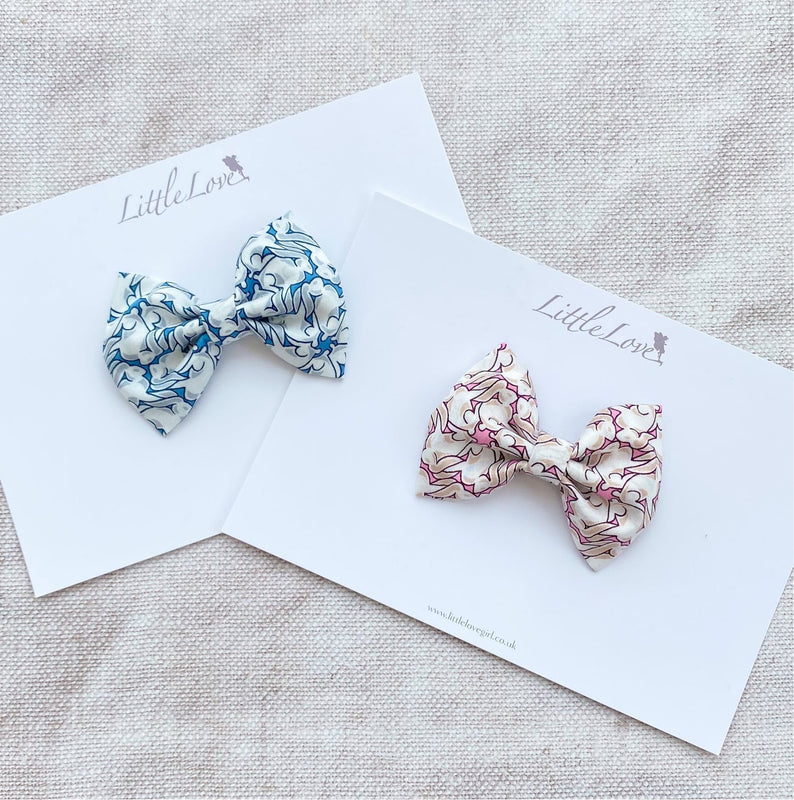 Little Cotton Bow Clip / Liberty Bunnies