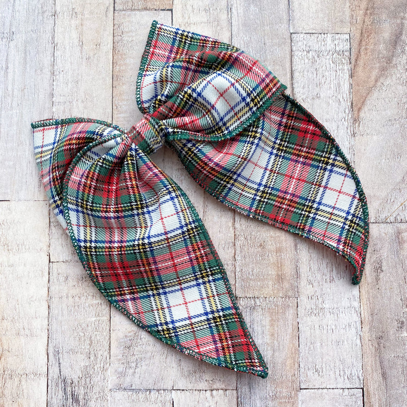 Prairie Bow Tartan / White & Emerald